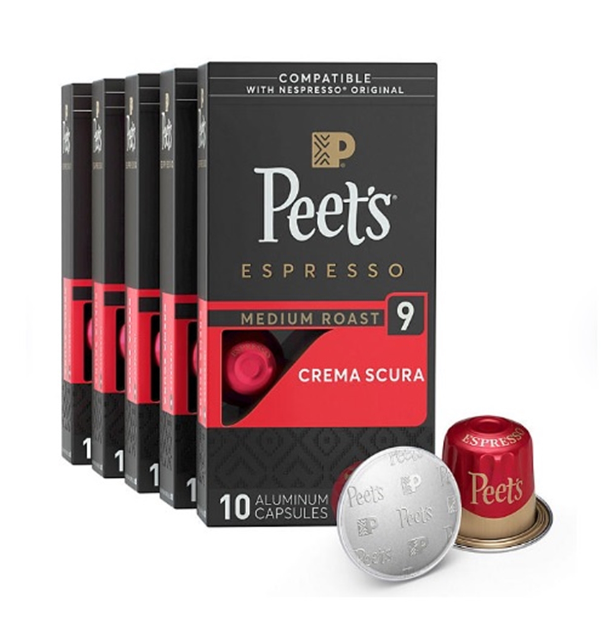 (image for) Peet's Coffee Crema Scura Intensity 9 Medium Roast Pods, 50 ct.